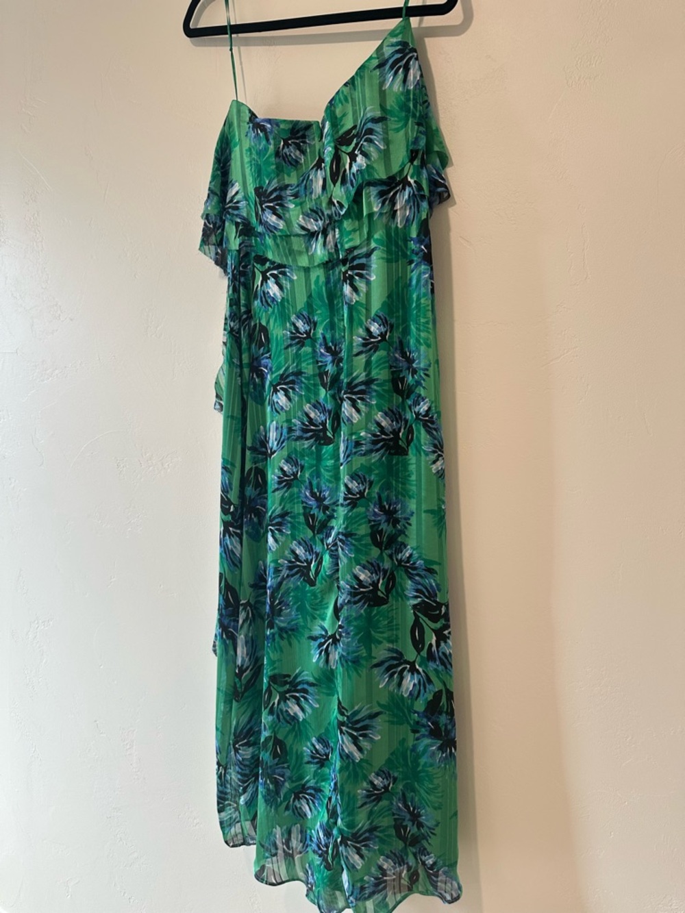 Banana Republic Green Floral Strapless Maxi Dress Size 2 - Picture 10 of 10